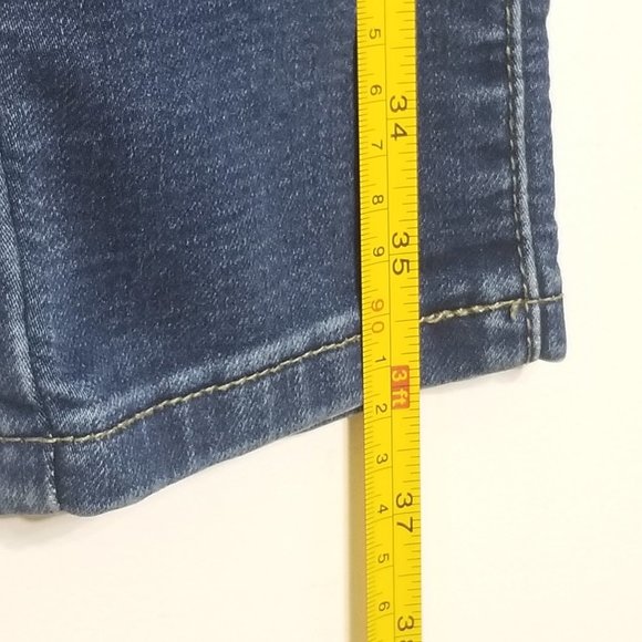 Blue Savvy Jeans Skinny Stretch Blue Jeans Pocket Denim Button Fly Size 3 - Picture 7 of 9